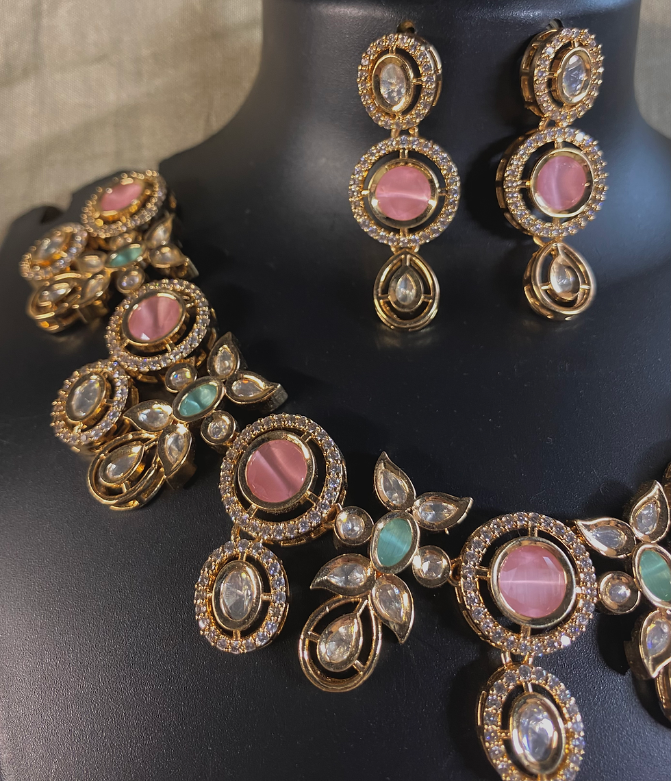 Thumbnail: Regal Blossom Necklace Set