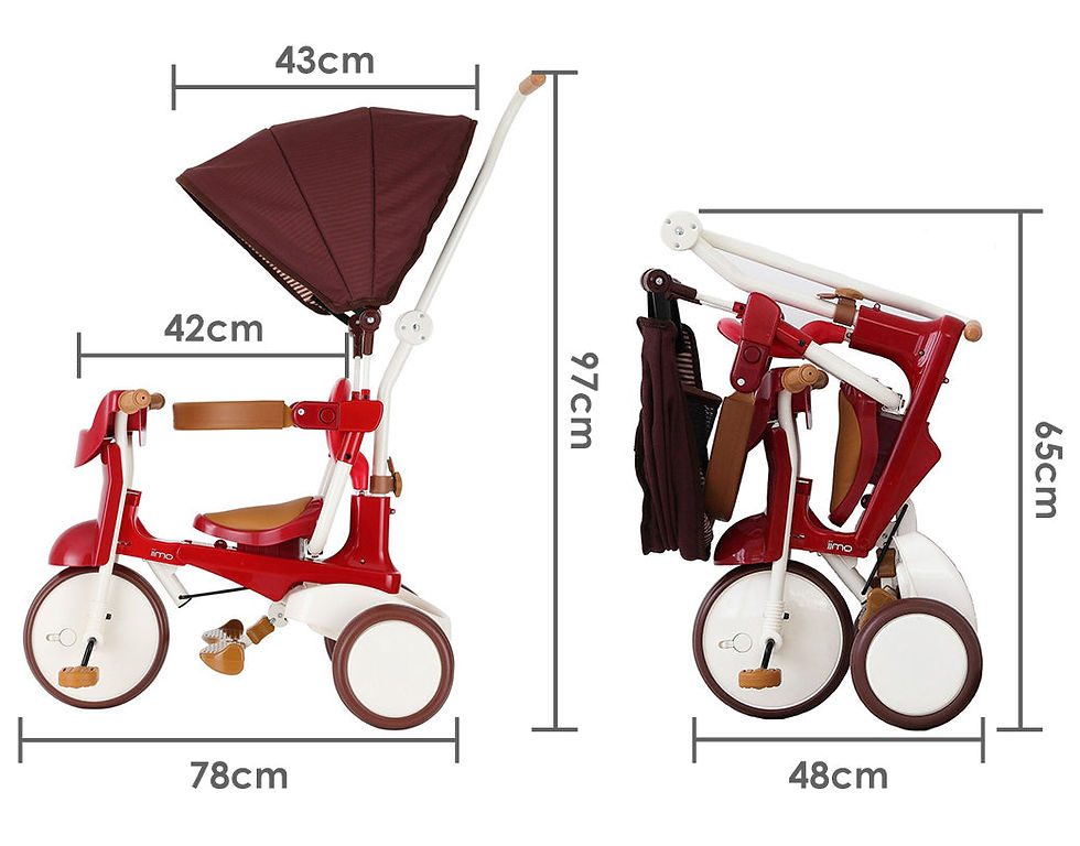 Miniatura: iimo 3-in-1 Foldable Tricycle with Canopy