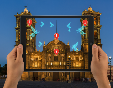 Cuando los Monumentos Cobran Vida: La Revolución de la Realidad Aumentada en el Turismo Cultural. Turismo con realidad aumentada en Puebla.