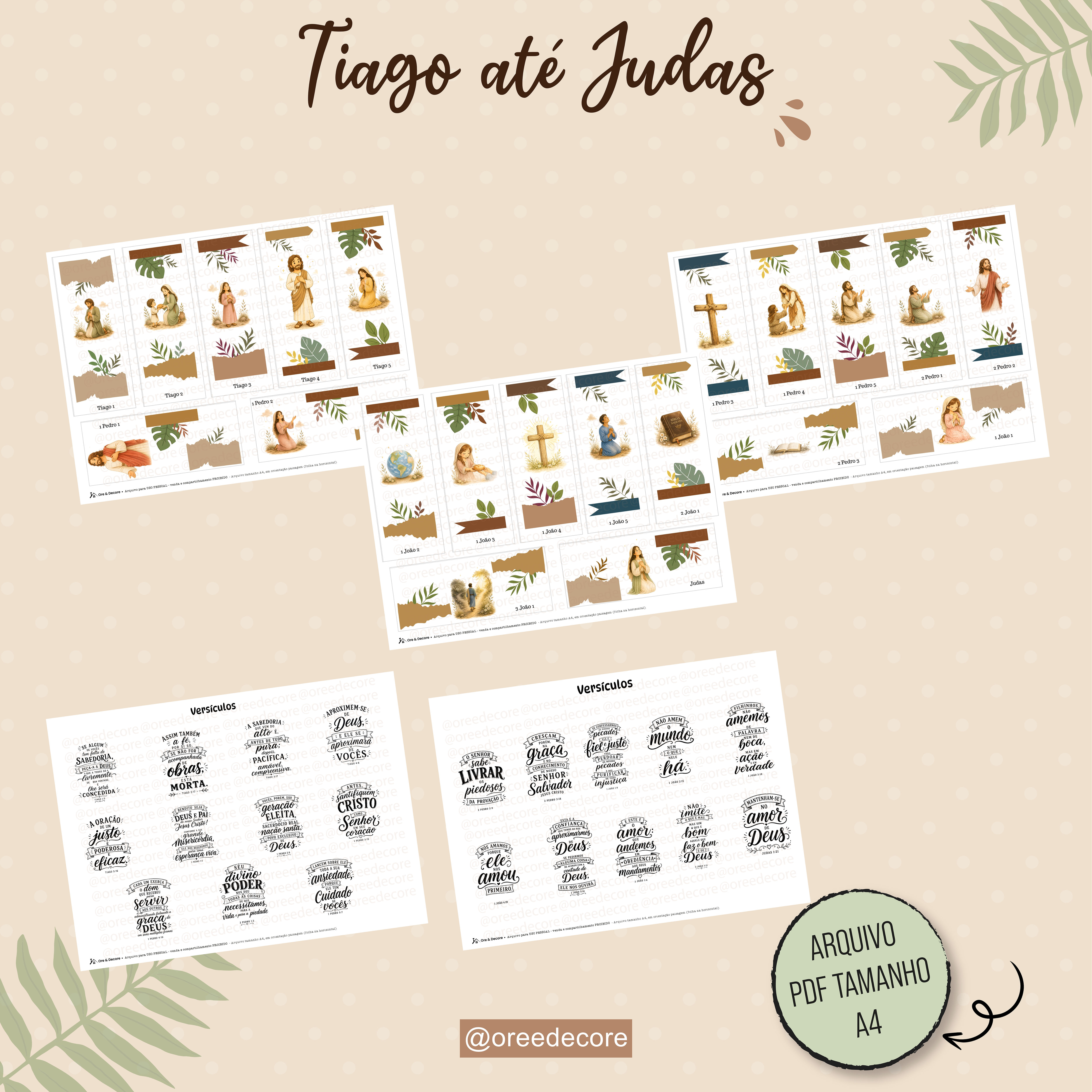 Arquivo Digital em PDF - Ilustrando com Propósito -Tiago até Judas