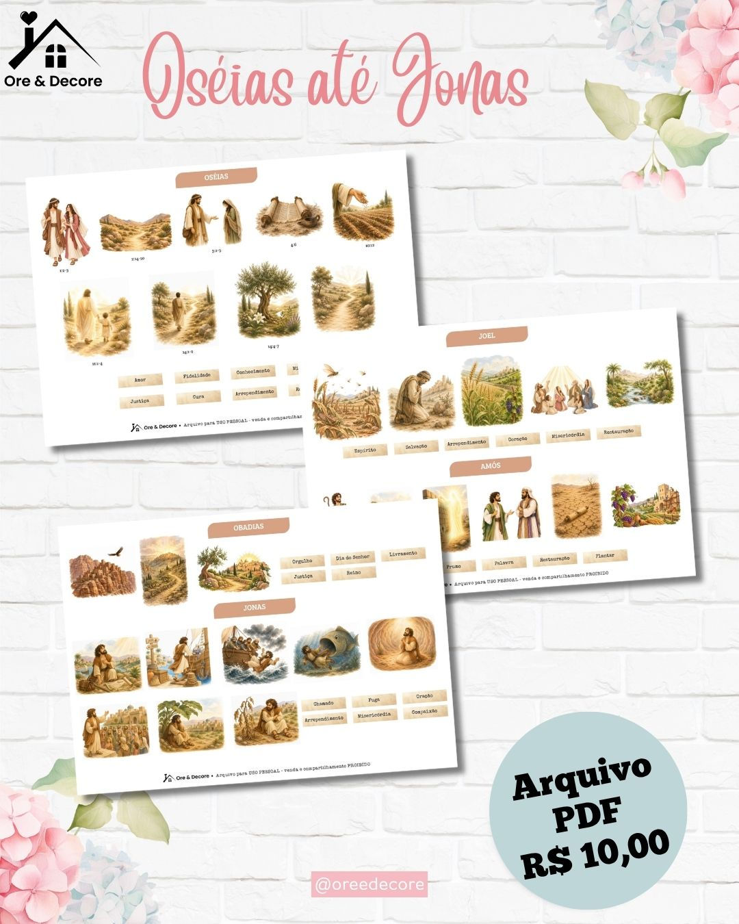 Arquivo digital em PDF - Oséias até Jonas