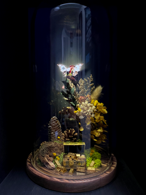 holographic fairy inside bell jar