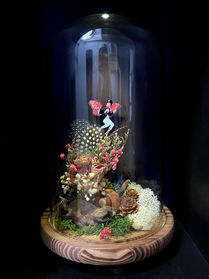 holographic fairy inside bell jar