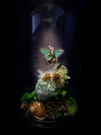 holographic fairy inside bell jar
