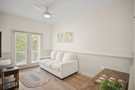 sleeper sofa in the upstairs loft