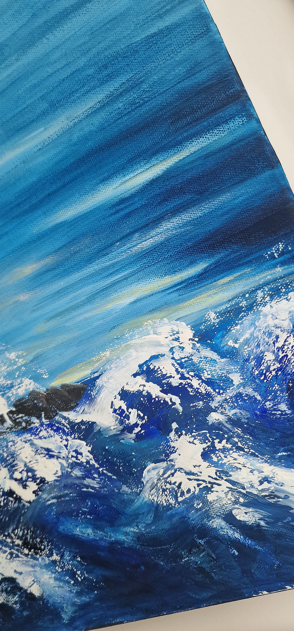 Thumbnail: “Beacon” – Original Acrylic Lighthouse Painting on Canvas