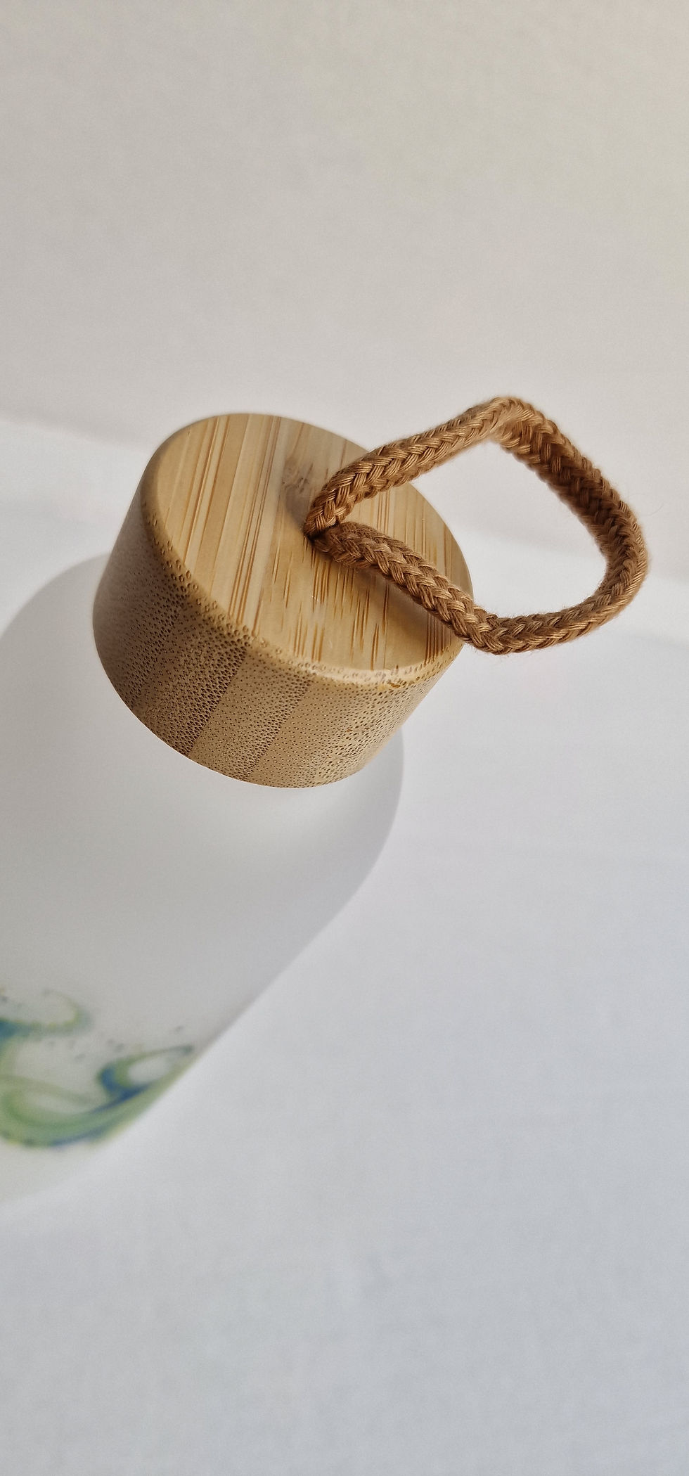 Thumbnail: Green Octopus Water Bottle with Bamboo screw lid