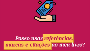 Posso usar referências, marcas e citações no meu livro?