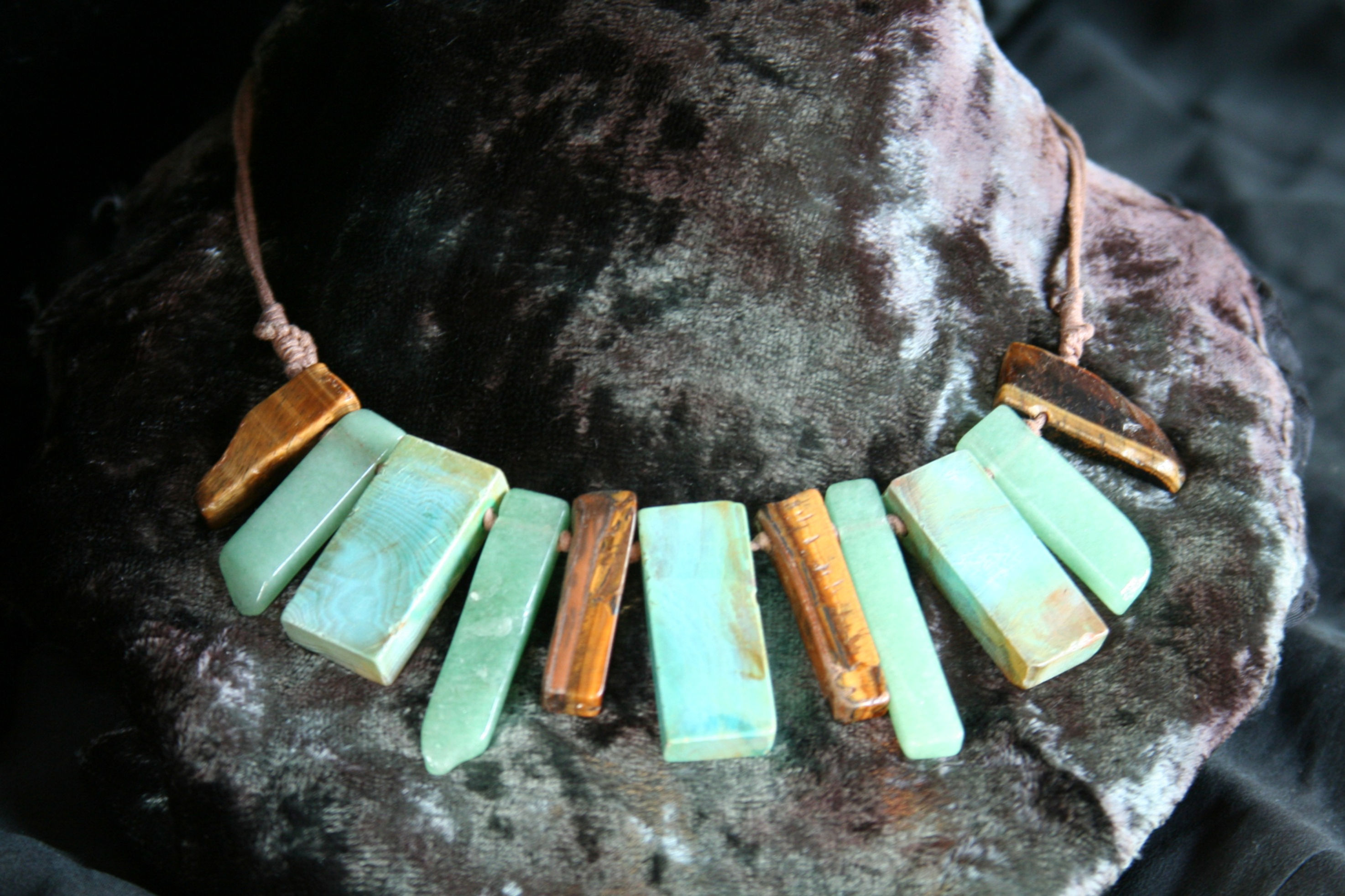 Crystal Archway fan necklace