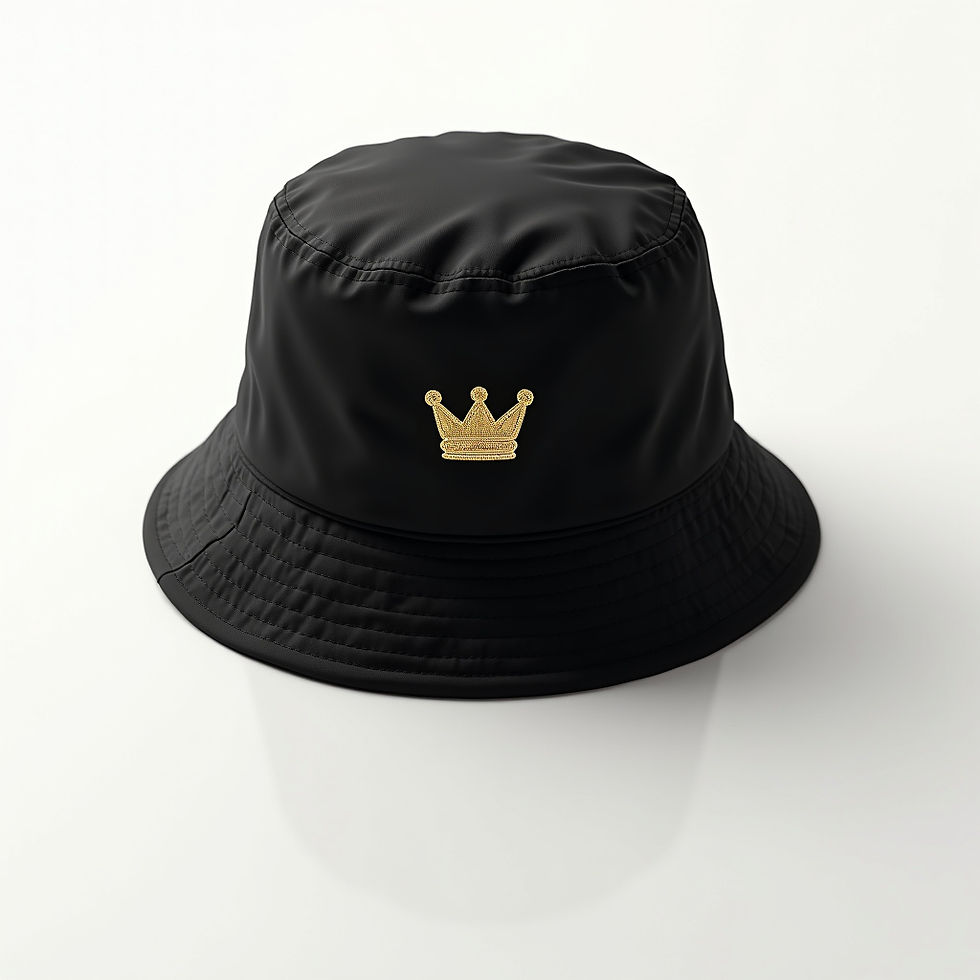 Gold Outline Bucket Hat