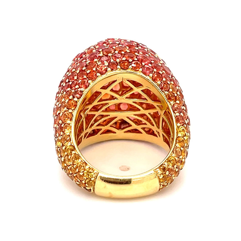 Thumbnail: 18.56cts oange sapphire in 18kt gold