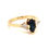 Thumbnail: Sapphire and diamond ring in yellow gold