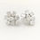 Thumbnail: Oval diamond cluster earrings