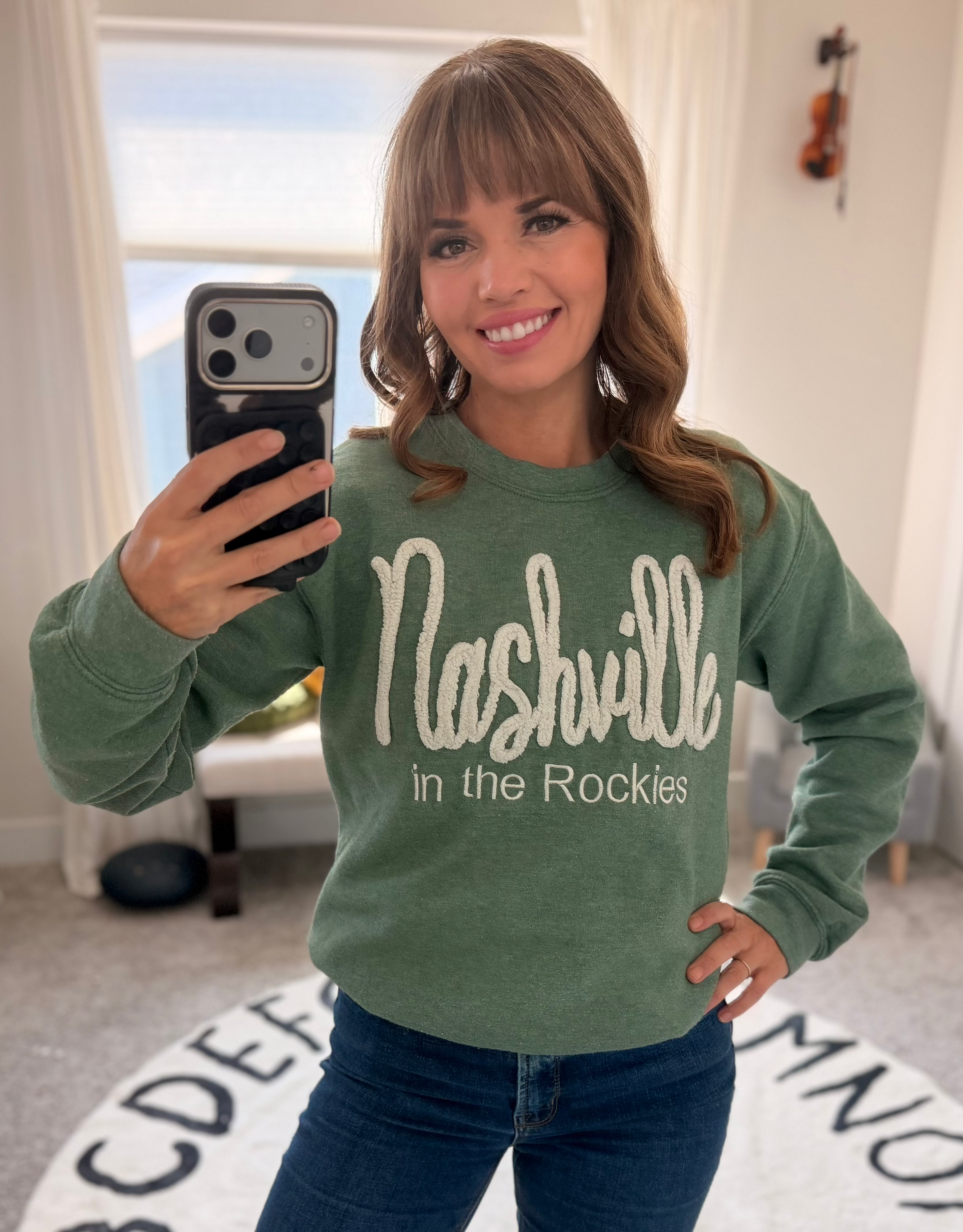 Sweatshirt - Chenille 3D Embroidered Letters