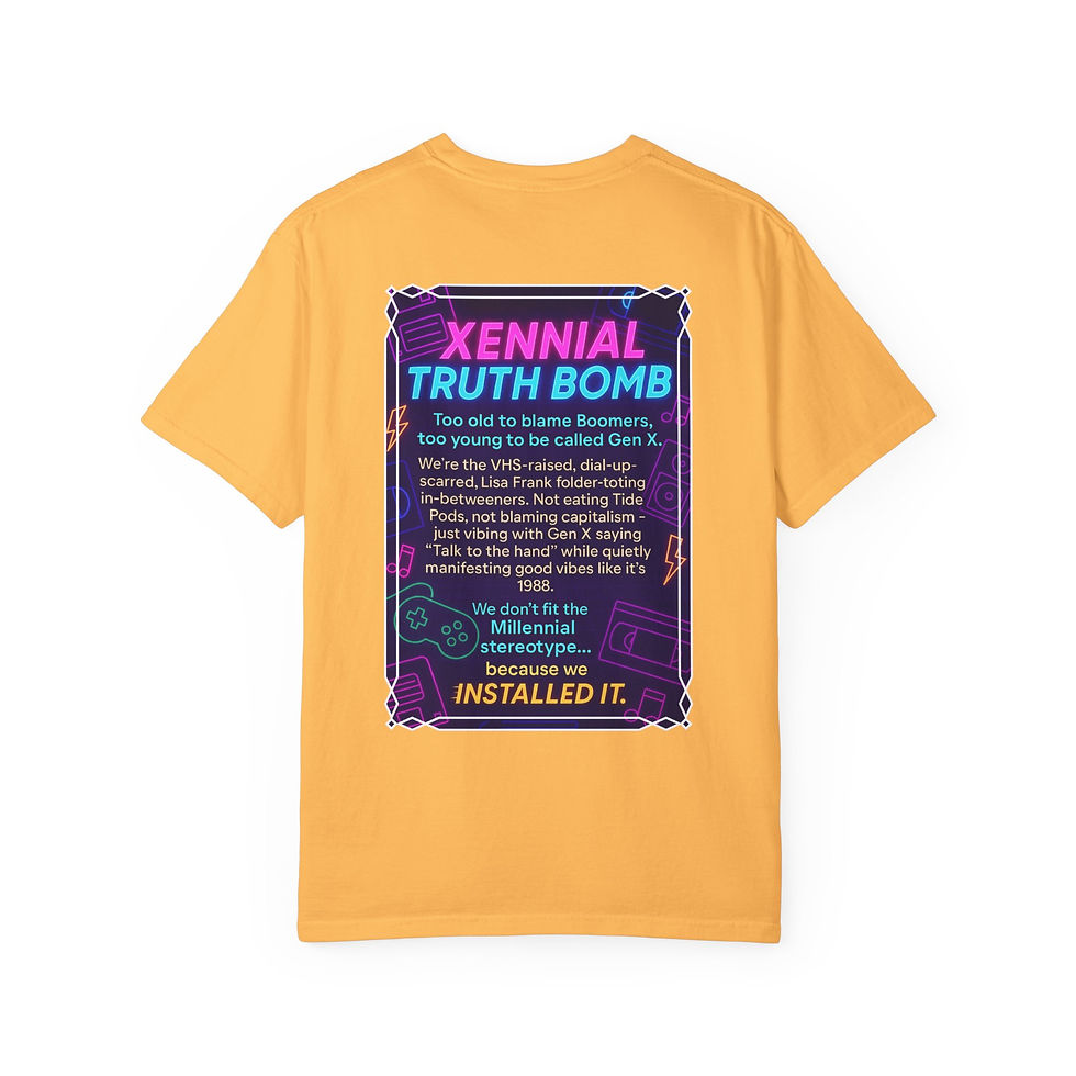 Thumbnail: Xennial Truth Bomb Tee - Lisa Frank Fan Edition