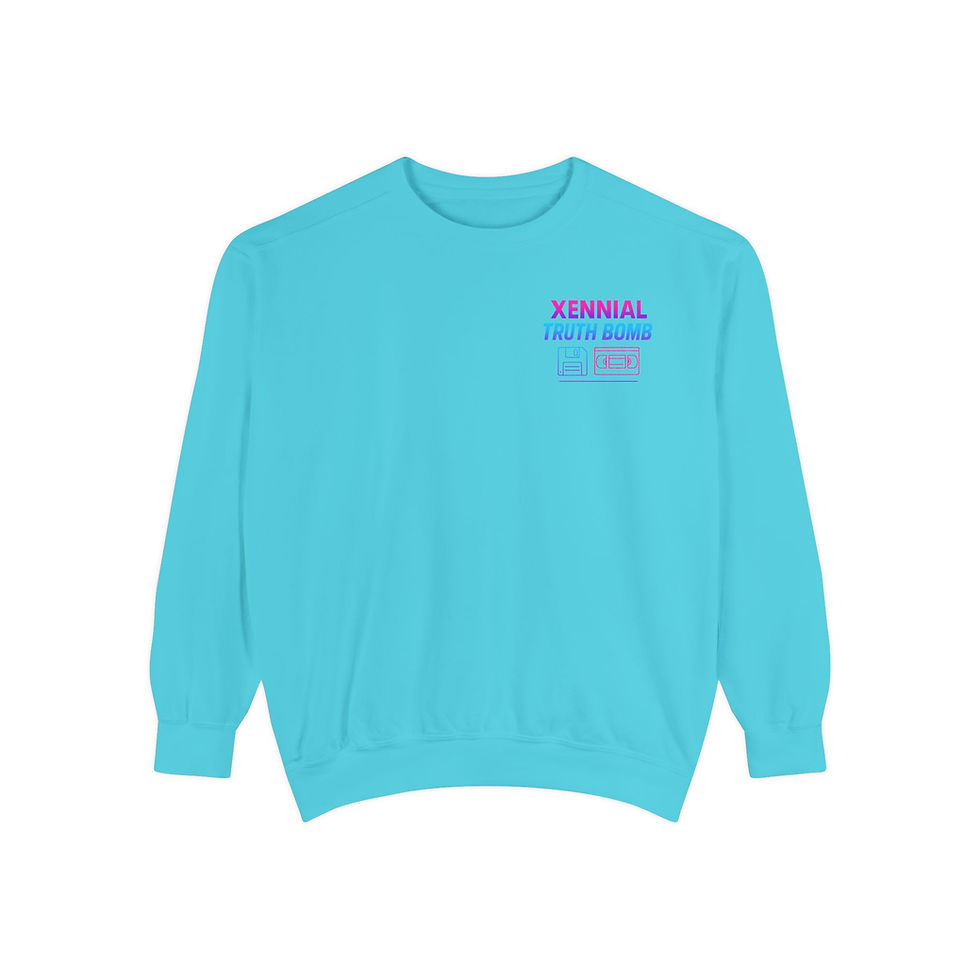 Thumbnail: Xennial Truth Bomb Sweatshirt - Vintage Style, My Pet Monster Fan Edition