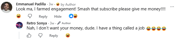 Wait. YOU want people to give you money for your art? The amusing part is watching someone condemn the same economic motive when another creator uses a tool they personally dislike.