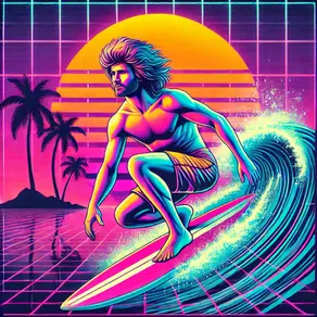 Riding the Neon Waves: