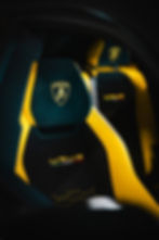 Black and Yellow Urus Seat