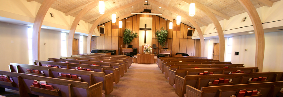 Full view inside of church