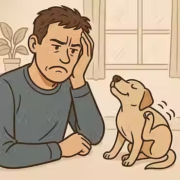 Dog being treated for fleas, illustrating common reasons why flea treatment may not be working.