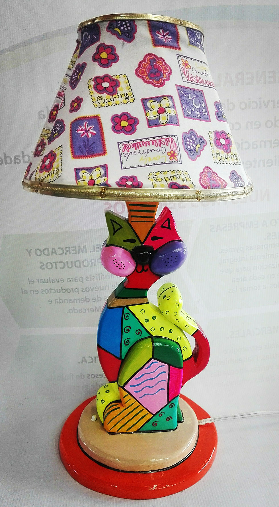 Miniatura: lampara tipo gato