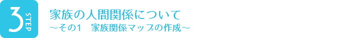 家族の人間関係について ~その1 家族関係マップの作成~