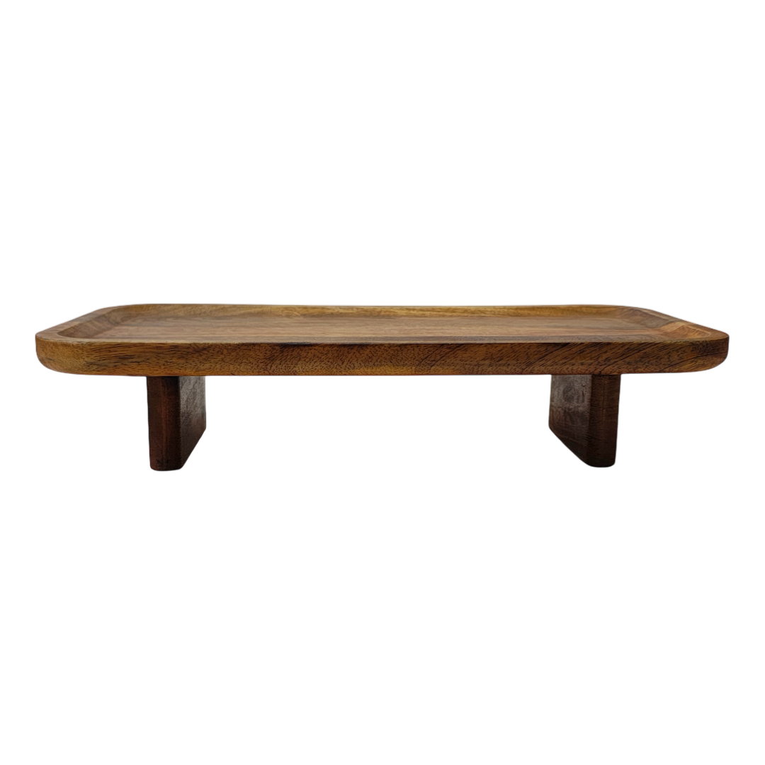 Wooden elevated platter/ tray