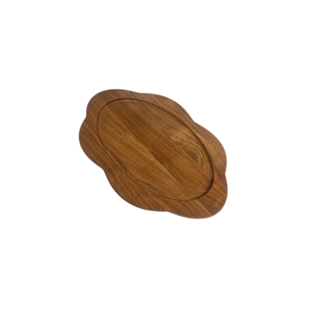 Scallop Edge Wood Platter