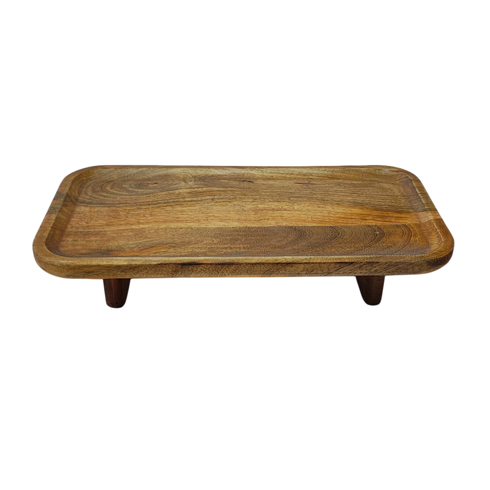 Wooden elevated platter/ tray