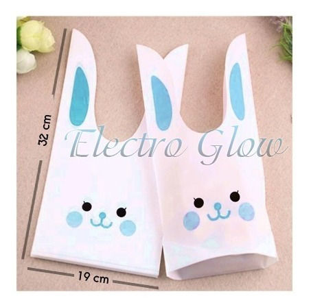 Miniatura: Bolsas Grandes Polipapel Dulcero Figura Conejo Azul