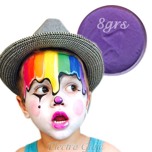 Maquillaje Violeta 8 gr Base Agua Básico Pinta Caritas Body Paint