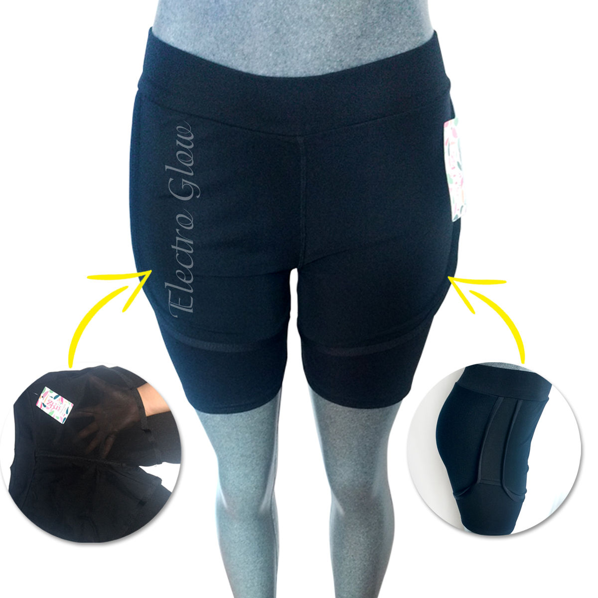 Short Negro Corto Deportivo Ideal para Ejercicio