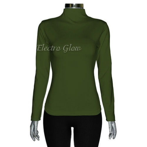 Blusa Verde Militar Térmica Cuello Alto Jera
