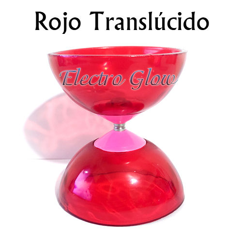 Diábolo Rojo Translúcido Yoyo Chino para Malabares