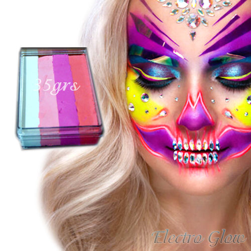 Rainbow Mod.08 Colores Básicos Maquillaje Base Agua Pinta Caritas 35 Gr