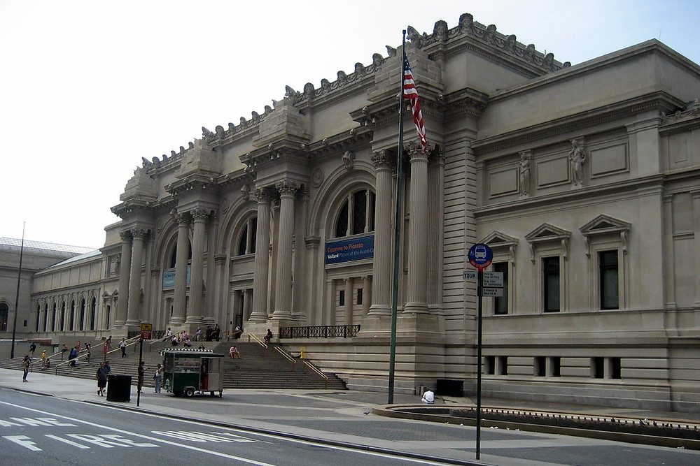The outside of the Met