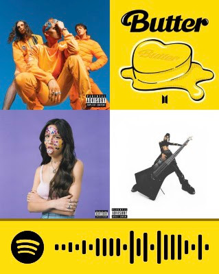 The Spotify code for the playlist