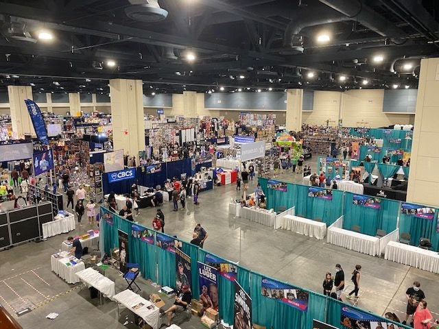 An overhead view of GalaxyCon