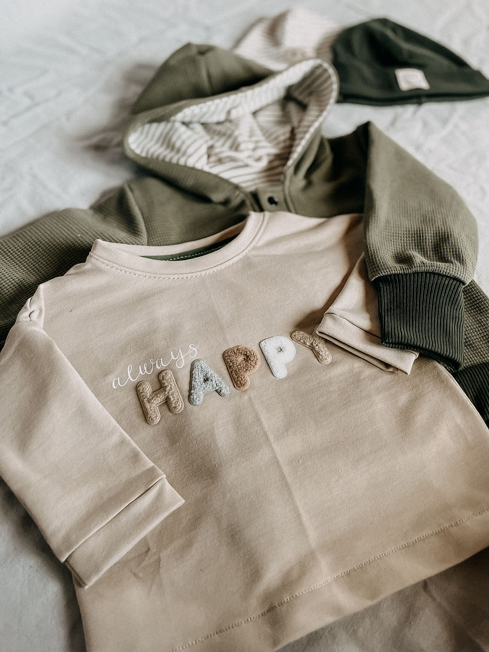 Miniaturbild: Shirt HAPPY beige
