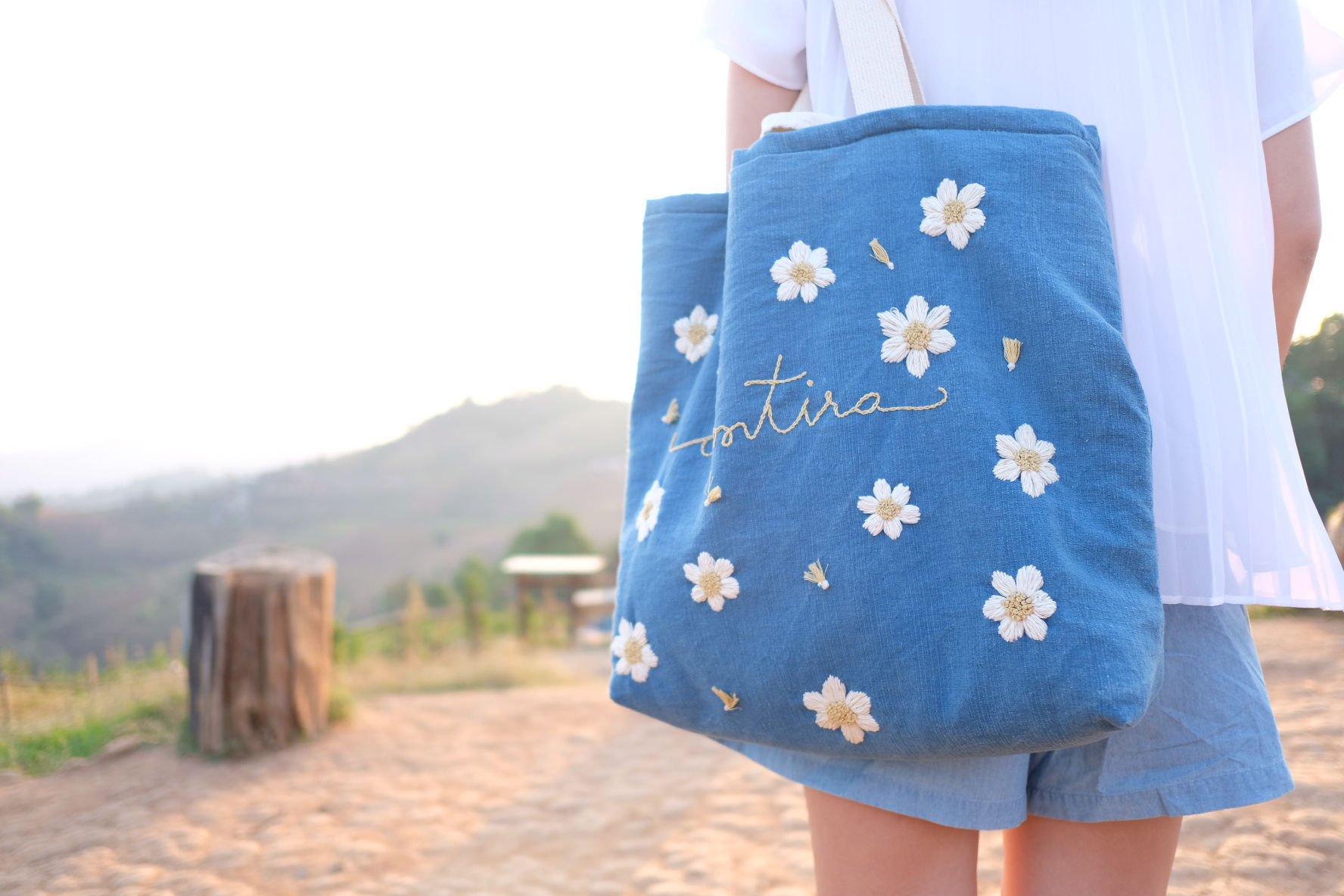 Hand Embroidery Tote Bag