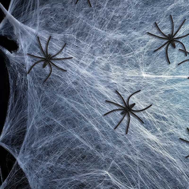 Miniaturbild: Halloween Spider Cotton Decoration Set