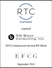 RTC, RW Block Consulting, EFCG, M&A Advisory