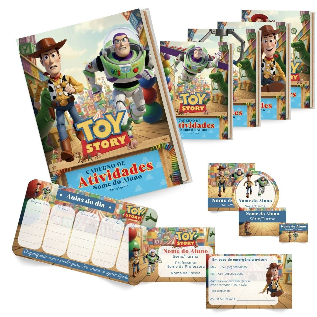 Kit Digital Escolar Toy Story