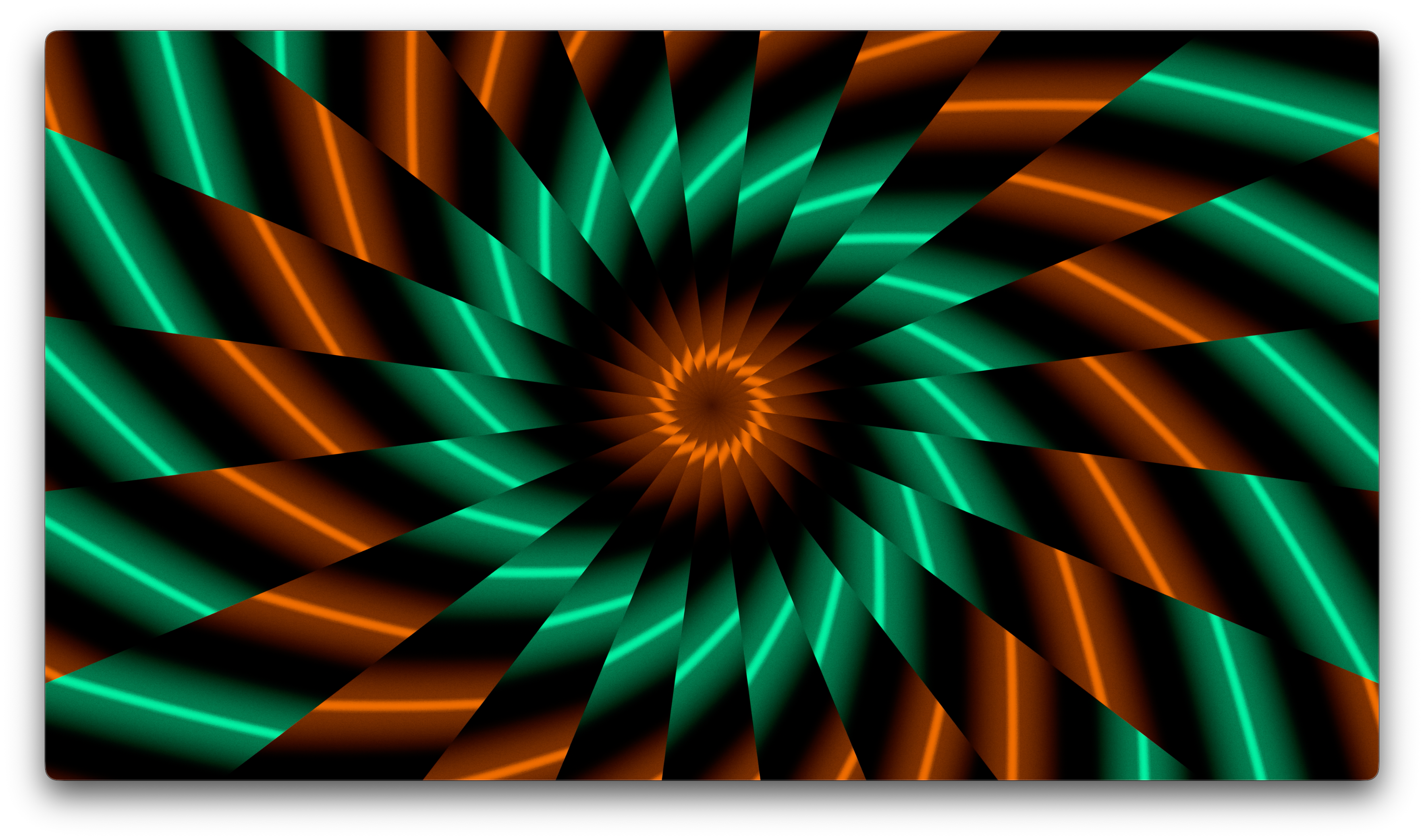 BROKEN CIRCLE - MINT & ORANGE