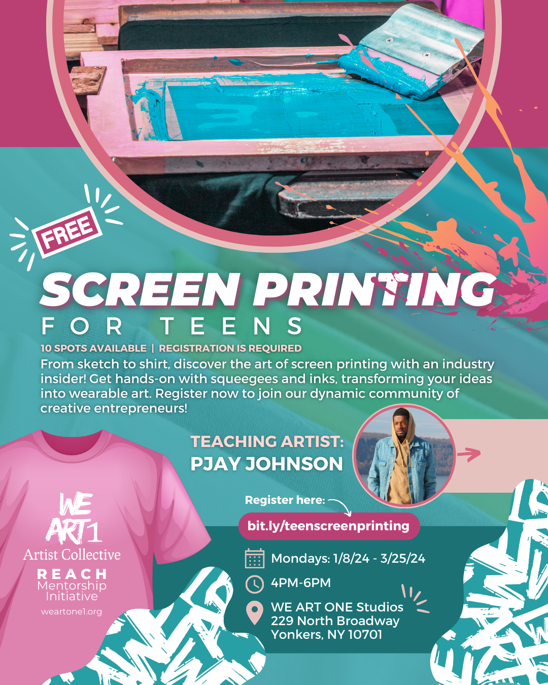 Screen Printing For Teens We Art One Artist Collective screen-printing-for-teens-we-art-one-artist-collective