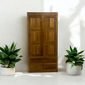 armario de madera maciza de teca