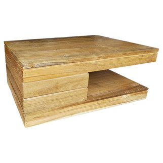 Mesa Centro elevable Nordic de Teca