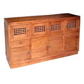 aparador oriental de madera maciza de mendi