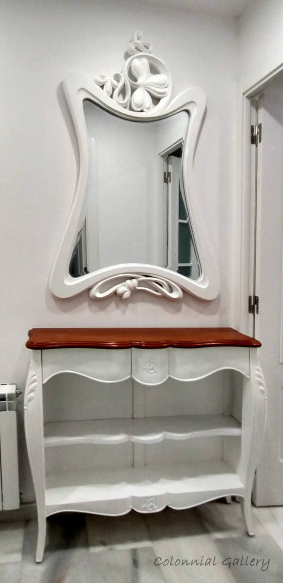 Miniatura: Consola Vintage madera blanca